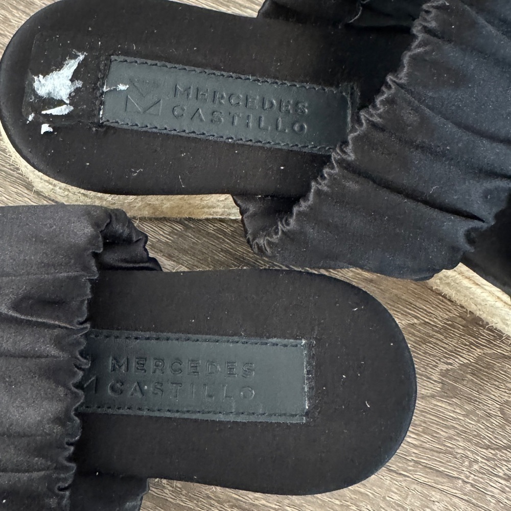 Mercedes Castillo Black Yolanda Platform Slides, Size 6.5 - Picture 6 of 8